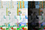 Four rows of LOL eval15 scenes compared across seven columns: the low-light input, then the SSR, MSR, LIME, XCR and SD-Retinex outputs, and the ground truth on the right